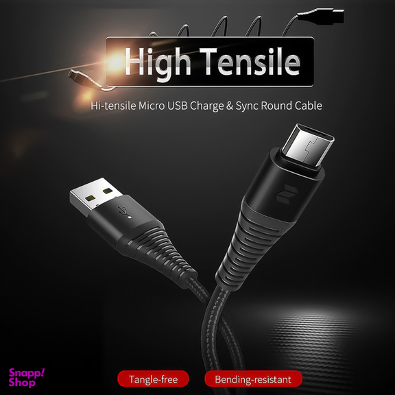 کابل تبدیل USB  به MicroUSB  راک اسپیس مدل RCB0733 طول 1.2 متر