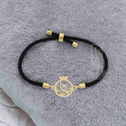 دستبند طلا 18 عیار زنانه لیردا مدل جان و دلی 6900 thr