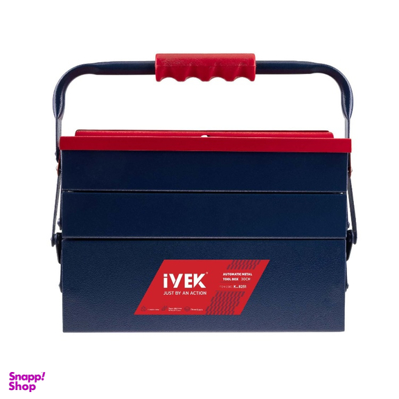 جعبه ابزار فلزی 30 سانتی متر سه‌ طبقه ایوک کد K-8251