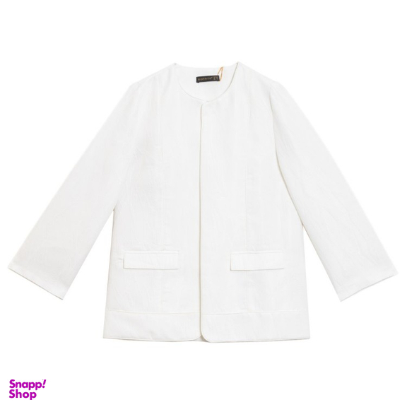 کت زنانه برنس مدل آلاله رنگ شیری