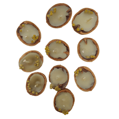 شمع مدل گردو کد 02 مجموعه 10 عددی