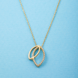 گردنبند طلا 18 عیار زنانه جواهری سون کد 2496