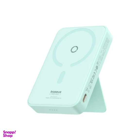پاوربانک بی‌ سیم 20 وات بیسوس مدل MagPro Magnetic Bracket 20W ظرفیت 5000 میلی آمپر ساعت به همراه کابل USB-C