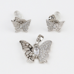 نیم ست دخترانه طرح پروانه کد 506230071