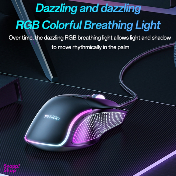 ماوس باسیم مخصوص بازی یسیدو مدل RGB KB20