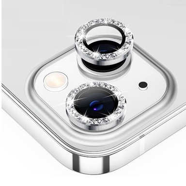 محافظ لنز دوربین گوشی موبایل نگین دار مدل 131 رینگی iPhone 13