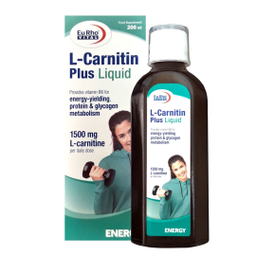 شربت ال کارنیتین پلاس یوروویتال حجم 200 میلی لیتر