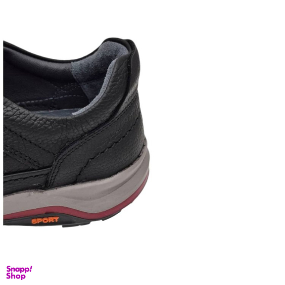 کفش طبی مردانه چرم ریباری مدل C3 رنگ مشکی