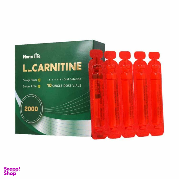 ویال خوراکی ال کارنتین 2000 نورم لایف بسته 10 عددی