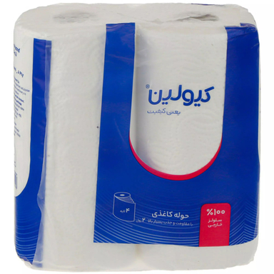 دستمال حوله ای ۴ لایه کیولین بسته ۲ عددی