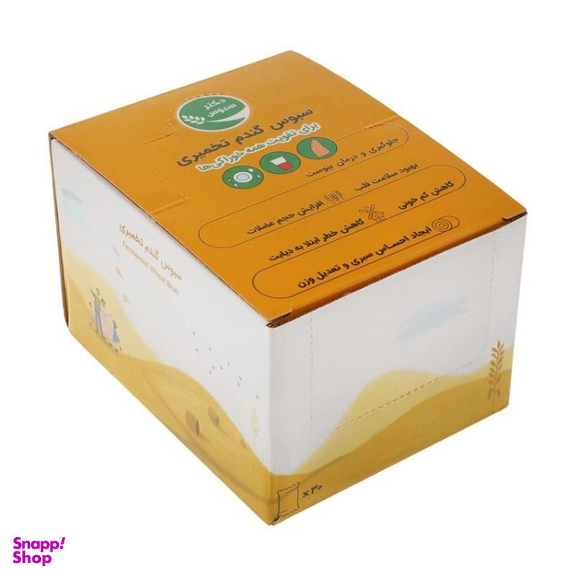 سبوس گندم تخمیری جعبه ساشه 30 عددی