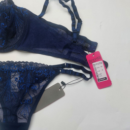 ست سوتین و شورت زنانه برتا کد 2020NY رنگ سرمه ای