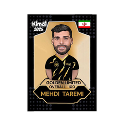 کارت بازی شانسی کیمدی مدل گلدن لیمیتد طارمی سری 2025