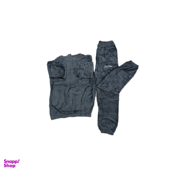 ست بلوز و شلوار زنانه مدل تدی کد Riv رنگ طوسی