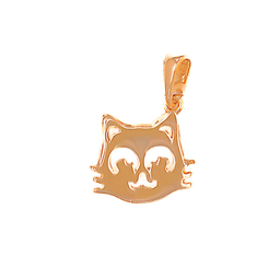 آویز گردنبند طلا 18 عیار زنانه طلاجات طرح صورت گربه