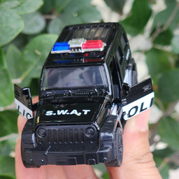 ماشین بازی ناب سل مدل جیپ پلیس فلزی عقب کش