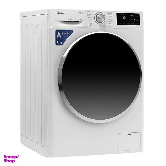 ماشین لباسشویی جی پلاس مدل GWM-P880W ظرفیت 8 کیلوگرم