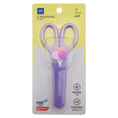 قیچی کودک غلاف دار کریتورز کلاس مدل چاپلی Choply کد CCCS01 طرح بادکنک