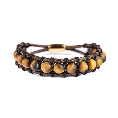 دستبند مردانه الون مدل تایگر چوبی کد P08006015010A