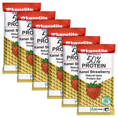 پروتئین بار گیاهی کنل توت فرنگی کنلیتا وزن 45 گرم بسته 6 عددی