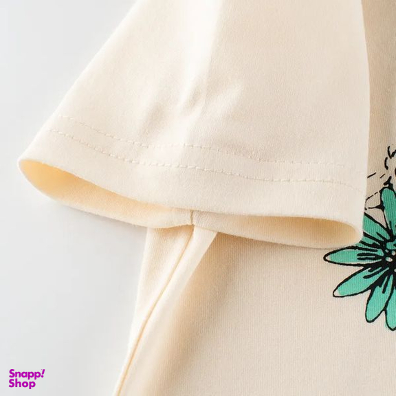 تی شرت آستین کوتاه دخترانه هومنیتی مدل WYKGHT9635-BGE