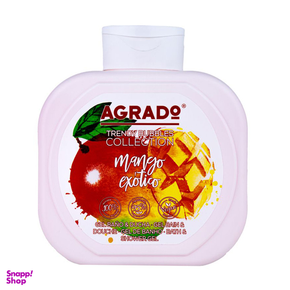 شامپو بدن آگرادو مدل mango exotico حجم 750 میلی لیتر