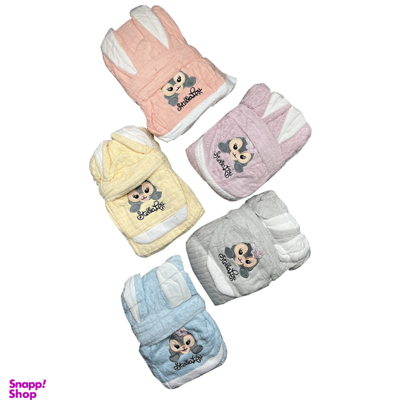 حوله تن پوش کودک گلدوزی طرح خرگوش