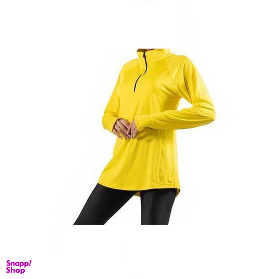 تونیک ورزشی زنانه پانیل رنگ زرد