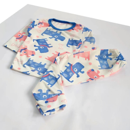 ست تیشرت آستین بلند و شلوار راحتی نوزادی مدل هاپو کد 4161 رنگ سفید