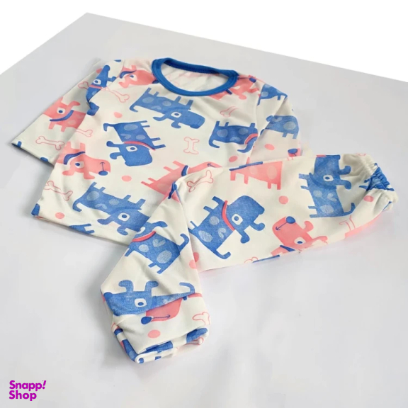 ست تیشرت آستین بلند و شلوار راحتی نوزادی مدل هاپو کد 4161 رنگ سفید