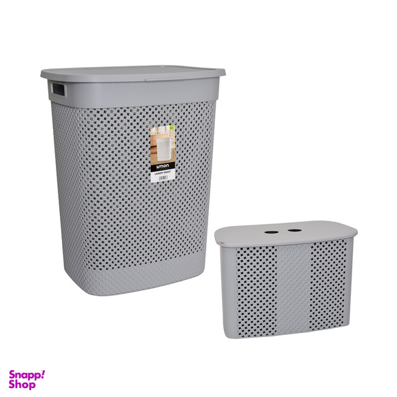 سبد رخت چرک لیمون کد 2136 مجموعه 2 عددی