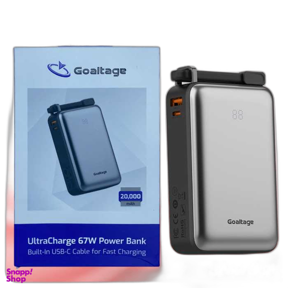 پاوربانک گلتیج مدل PB02 ظرفیت 20000 میلی‌ آمپر ساعت