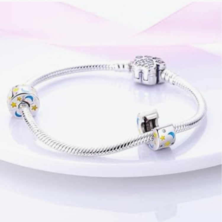 آویز نقره زنانه پاندورا مدل Night Star Clip Charm 65272