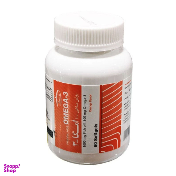 سافت ژل امگا 3 بلیستر کارن طعم پرتقال بسته 60 عددی