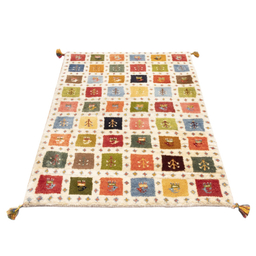 گبه دستباف سی پرشیا کد 122573 سایز 1.25x0.85 متر