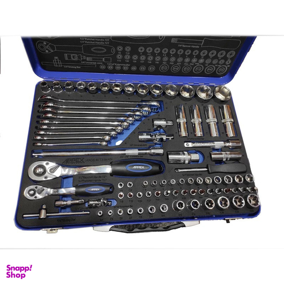 آچار بکس اپکس مدل SMT-1/2-1/4INCH-APX-1582 مجموعه 82 عددی