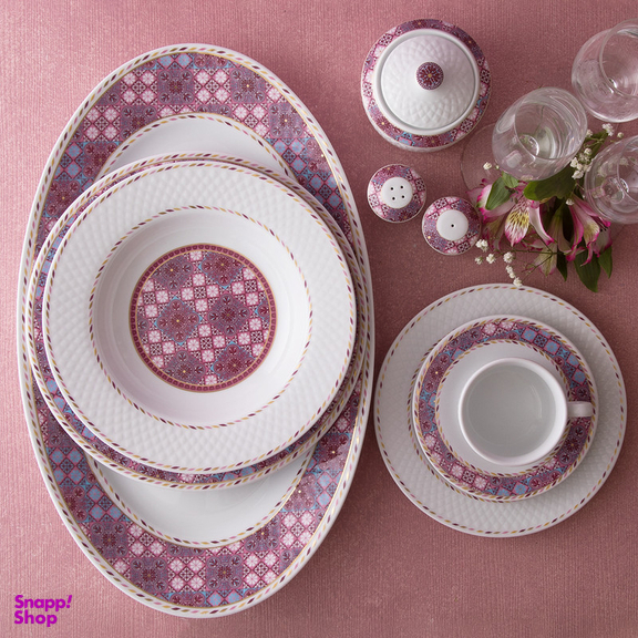 سرویس غذاخوری 102 پارچه چینی زرین ایران مدل رادیانس توسکانی درجه یک