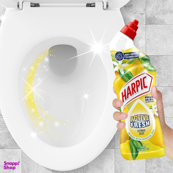 ژل تمیزکننده توالت هارپیک مدل Active Fresh رایحه Citrus Zest حجم 750 میلی لیتر