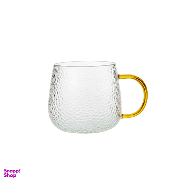 لیوان مدل پولکی دسته طلایی کد 255