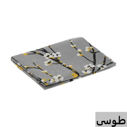ملحفه ناتوسا مدل کشدار شکوفه یک نفره سایز 90×200 سانتی متر