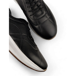 کفش کتانی زنانه چرم کاکتوس مدل WS۱۰۵۶ رنگ مشکی