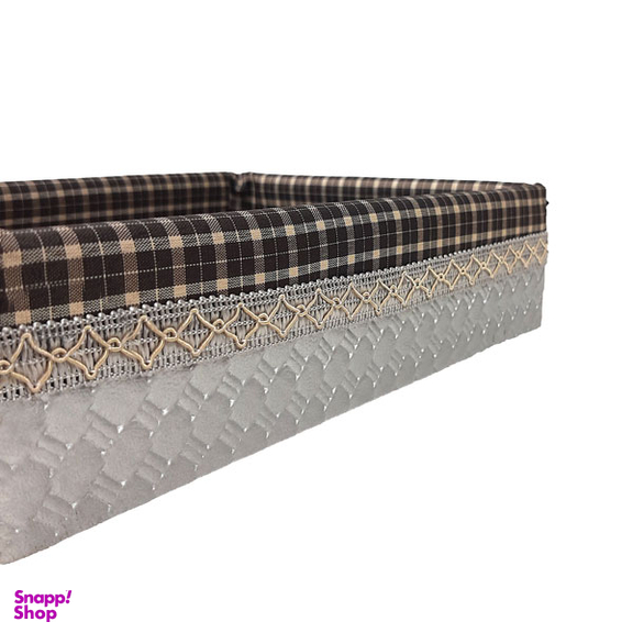 سبد نان و سبزی مدل چوب و چرم کد T1099T مجموعه 2 عددی