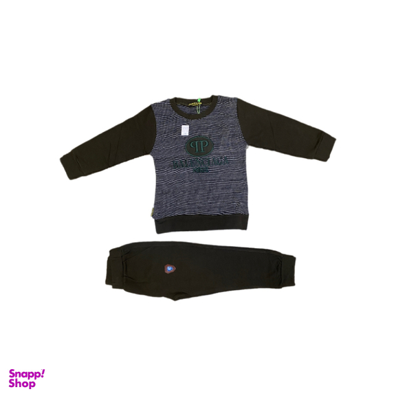 ست بلوز و شلوار دورس پسرانه کد 5434 رنگ سبز