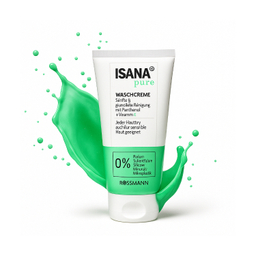 کرم شست و شو ایسانا مدل پانتنول و ویتامین E پیور حجم 150 میلی لیتر