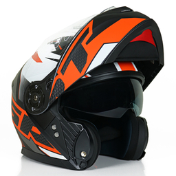 کلاه کاسکت راپیدو مدل 950 طرح Orange/SRT به همراه کاور