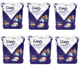 پوشک شورتی بزرگسال کانفی مدل پریمیوم سایز بزرگ مجموعه 6 عددی