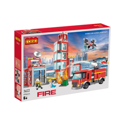 لگو کوگو مدل مرکز آتش نشانی 616 قطعه