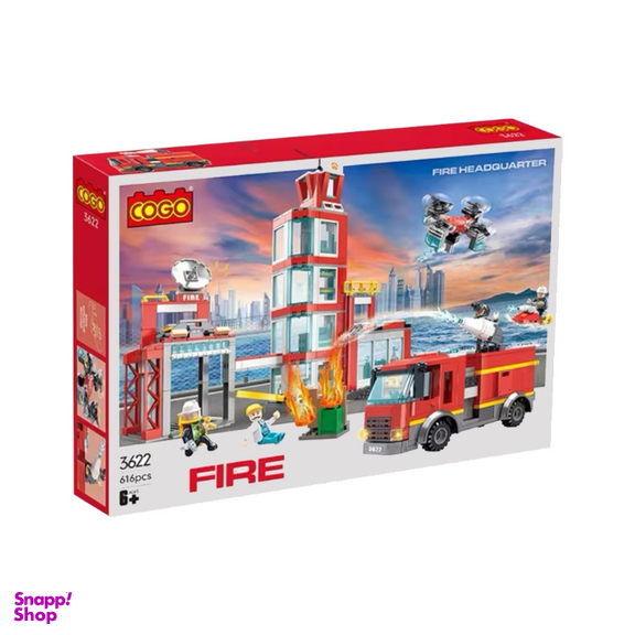 لگو کوگو مدل مرکز آتش نشانی 616 قطعه