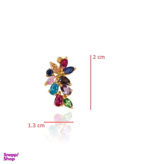 گوشواره طلا 18 عیار زنانه کاپانی مدل ke037