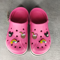 صندل زنانه طرح کراکس مدل پلاس رنگ سرخابی